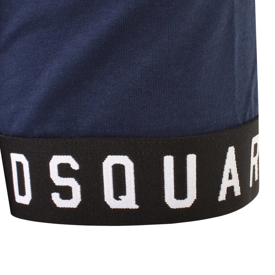 Tシャツ・カットソー DSQUARED2 Men T-shirt Navy S74GD946D20020 478 Dsquared2 Surf Board Cool T Shirt Navy 478 | ONU